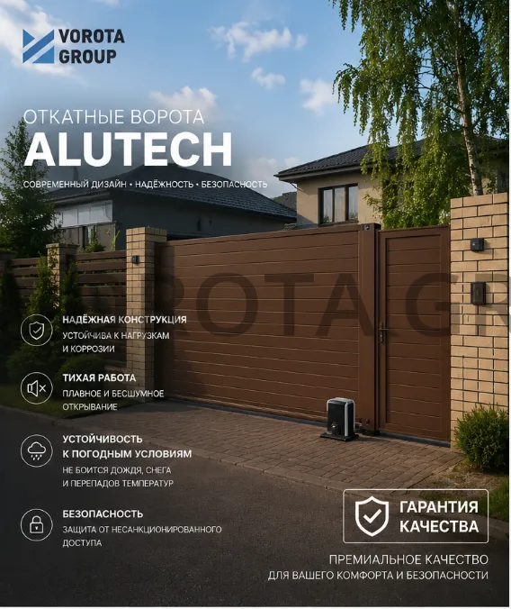 Откатные ворота Alutech Prestige (выс. х  шир.) 2085*2000