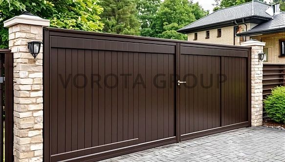 Откатные ворота Doorhan для широкого въезда 1600х4000